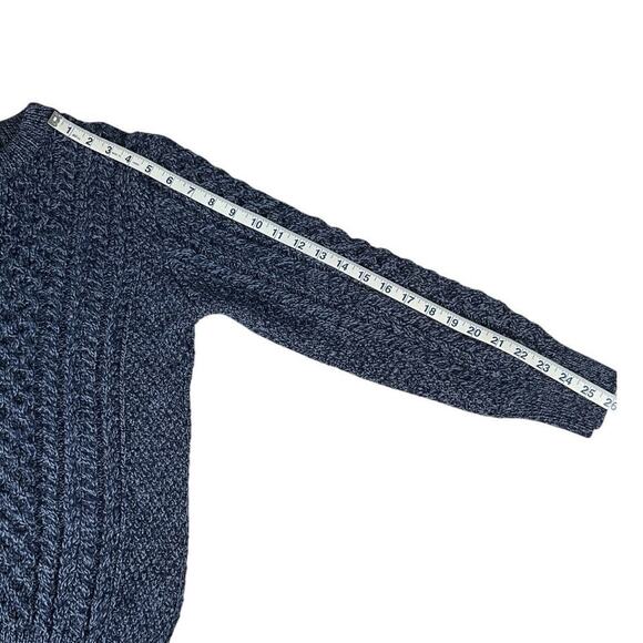 The Irish Store NWOT Size Small Blue 100% New Merino Wool Crew Neck Long Sleeve - Picture 8 of 8